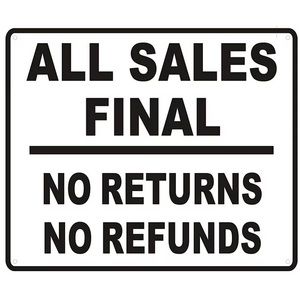 All sales are final!